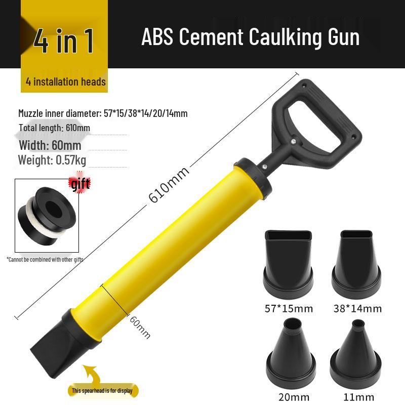 Caulking Gun: Anti-Theft Door Grouting & Small Mortar Injection Tool