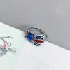 Chinese Style Goldfish Ring Female Ins Live Adjustable Small Fish Koi Enamel Retro