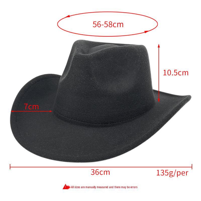 Populární klobouk Fedora z vlněné plsti - Přizpůsobitelný retro britský jazzový styl s jednobarevnou barvou a širokou srolovanou krempou