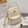 2022 Women's Diamond Pattern Large Capacity Backpack for School
