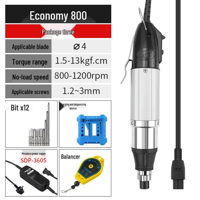 220V Electric Screwdriver for Home & Device Repair - Straight Handle for Phones & Laptops