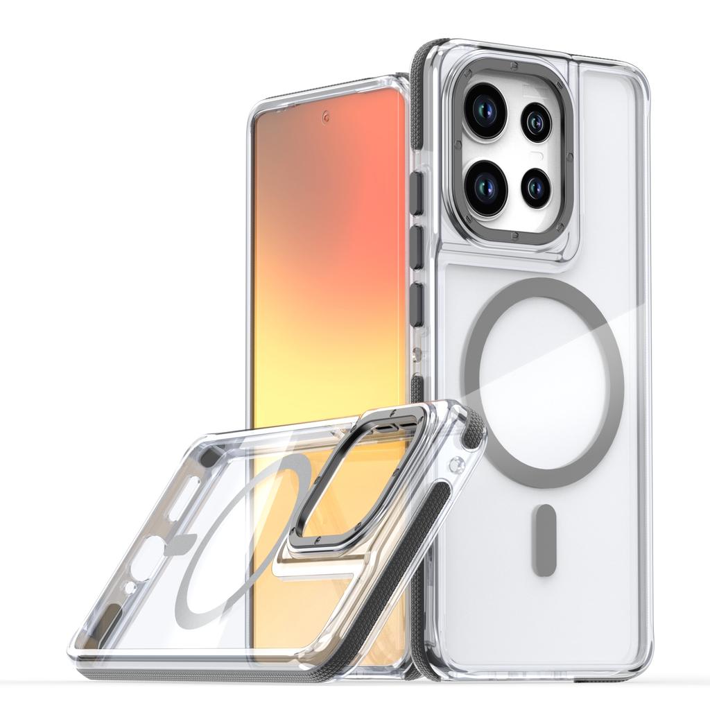 Luxuriöse stoßfeste magnetische transparente Hülle für Motorola Moto Edge 60 50 Fusion 50 Pro 50 Neo G86 G56 G15 G05 G55 G24 5G Magsafe-Hülle