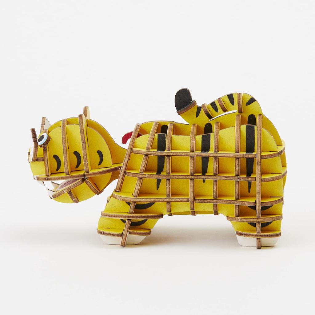 Tygrys A Puzzle 3D drewniane i zestaw do majsterkowania DIY dla dzieci i dorosłych zabawka edukacyjna dla chłopców i dziewcząt wspaniały element sztuki 3D i świetny prezent dla