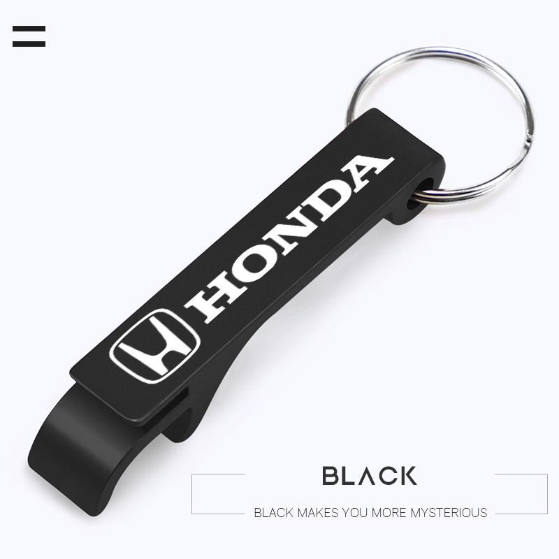 Car Key Rings Bottle Opener Keychain Accessories For Honda Civic Fit Accord City Vezel CR-V S660 Odyssey HR-V Insight Pilot EC5