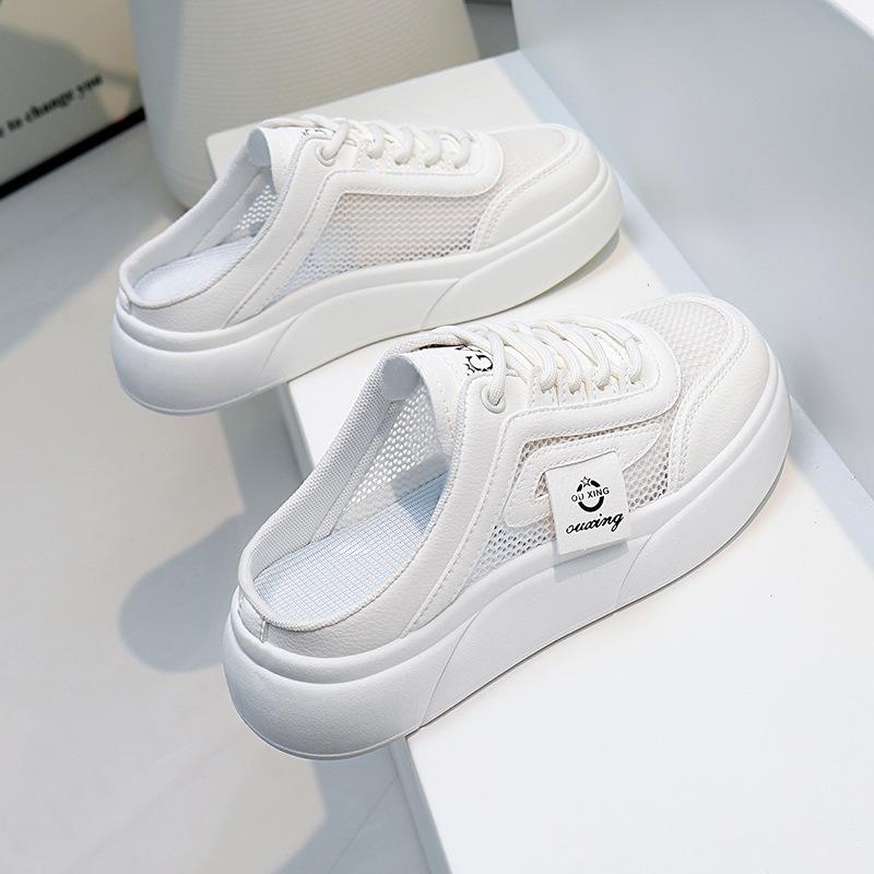 2025 sommer nye ett-stropp sandaler dame yttertøy ins trendy tykksålede sandaler casual strandsko shoot SH102