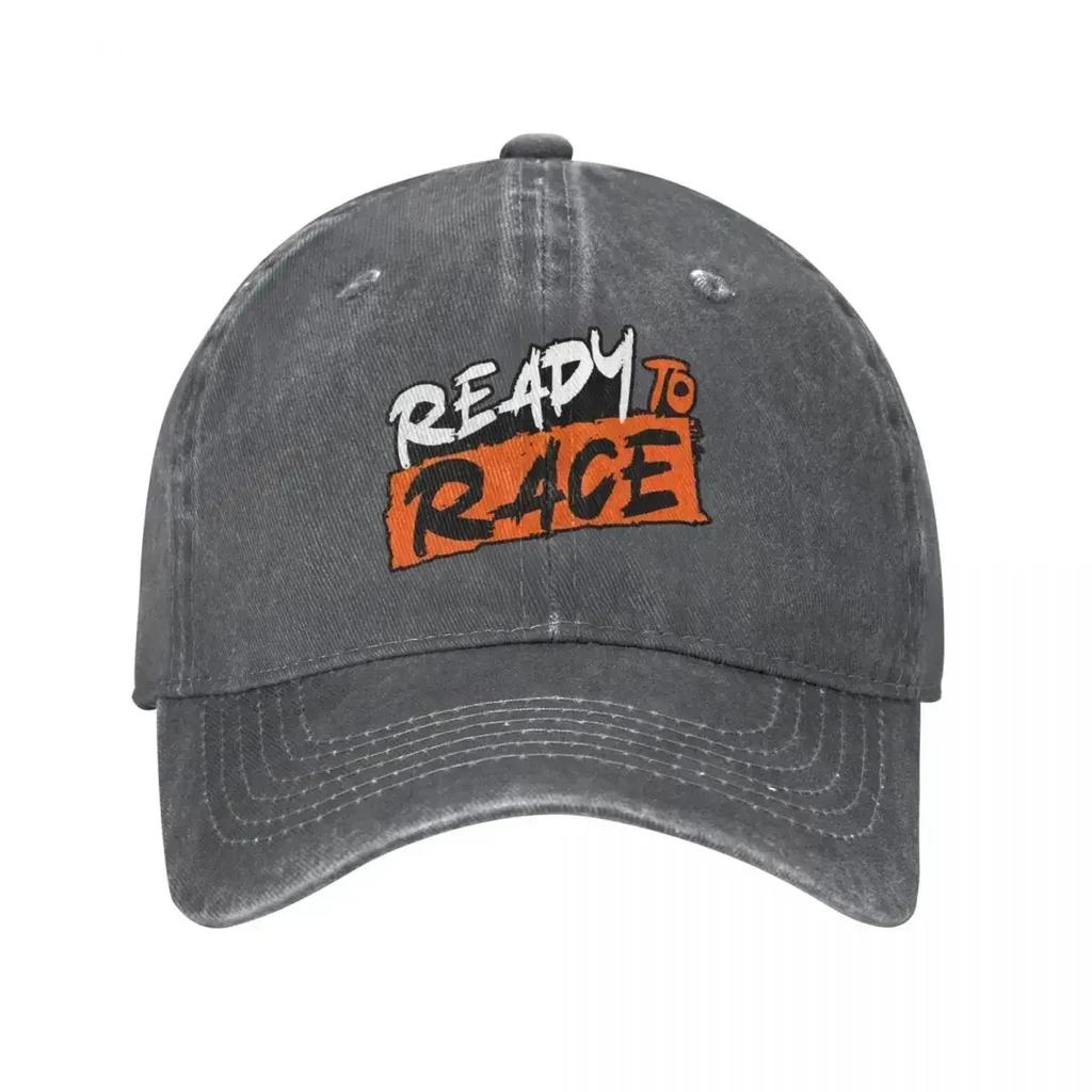 Ready To Race Unisex Baseball Caps Distressed Washed Hats  Casual Outdoor Summer Snapback
