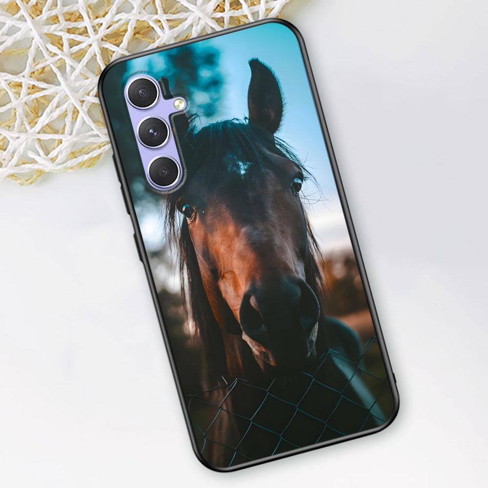 Horse Case for Samsung Galaxy A51 A53 A54 A31 A52 A12 A13 A21s A22 A32 A11 A22 A33 A41 A52s A73 A14 A24 TPU Phone Cover