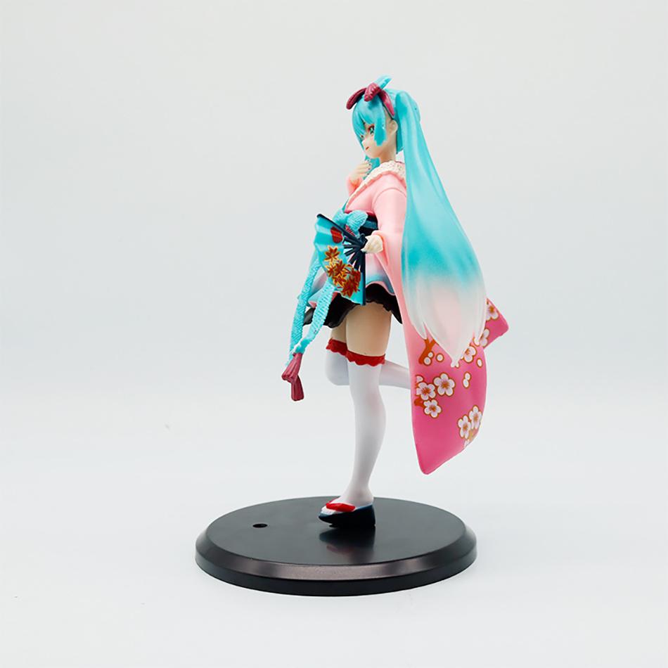20CM Anime Hatsune Miku Action Figural Latest Tokyo Kimono PVC Decor Anime Action Model Model Toy Doll Collectibles Christmas Gift