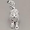 3D Printed Animal Model Realistic Snow Leopard Figurine with Flexible Joint Articulated Fidget Toy for Stress Relief