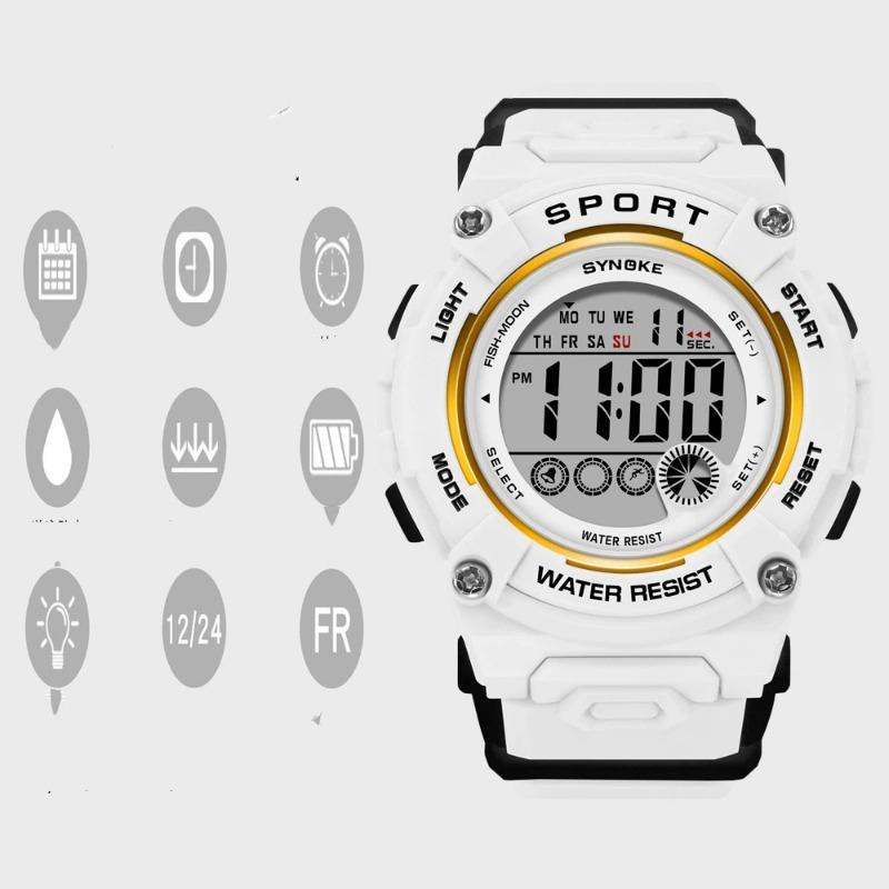

Top Brand New Student Electronic Watch Waterproof Sports Multifunctional Men and Women School New Equipment