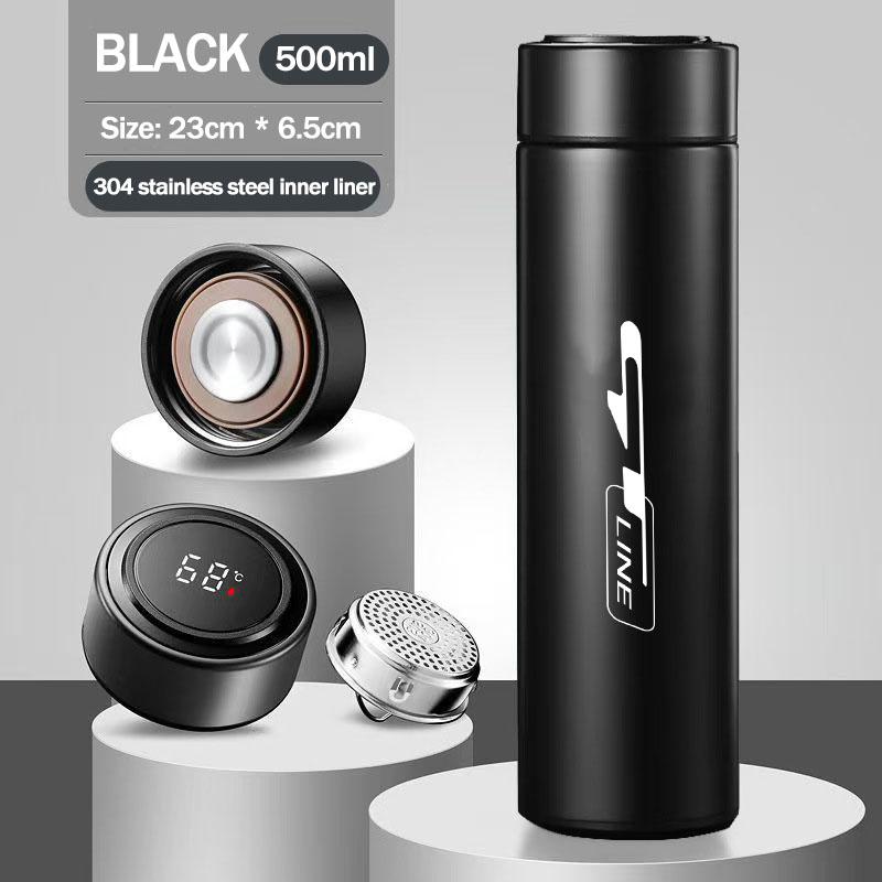 Car Logo Thermos Leakproof Cup Portable Bottle Auto Accessories For Kia Sportage Ceed Picanto Rio Niro Morning K7 K5 K8 XCeed K9