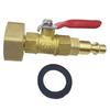 T02C!RV Winterize Blowout Adapter Set Sprinkler Wintering Blowout Adapter Set For 1/4In Quick Connect Plug 3/4In GHT Garden Hose