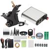 Coil Tattoo Machine Kit Power Supply Practice Skin Ink Repair Cream Foot Pedal Novice Tool Set