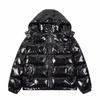 Trapstar Schwarze Daunenjacke Herren Winter Warm Dick PU Baumwolle Mantel Wasserdicht Streetwear