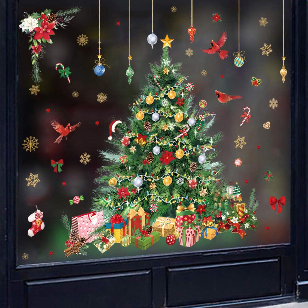 Removable Static Cling Window Decals - Reusable No Residue Window Stickers For Seasonal & Business Decor