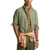 Polo Ralph Lauren Ss23 Solid Color Logo Embroidered Single-Breasted Long Sleeve Shirt Men Shirts Green 710847235-034