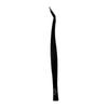 Maruto Hasegawa Kakusho KEIBA Cation Bent-Neck Tweezers, Coated, Black, TS-B11