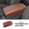 Leather Armrest Box Protective ABS Cover Arm Rest Lid Accessories Left And Right Drive for Honda Crv -2026 2024 2025