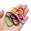 5pcs Carabiner Keychain Alluminum D-ring Clasp Multi-colorsHook Clip Keychains Camping Backpack Buckle Jewelry Making Supplies