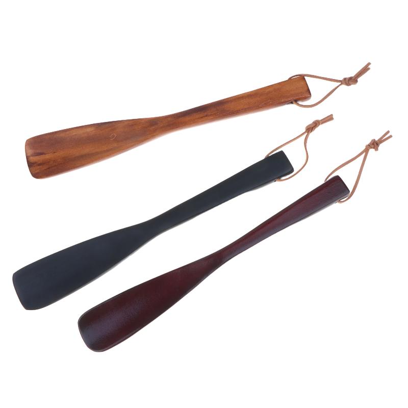 Long Handle Wooden Shoehorn Hanging Shoe Horn Easy Remover Shoehorn Lifter Easy On Off Wood Seniors Put On Shoes Tools