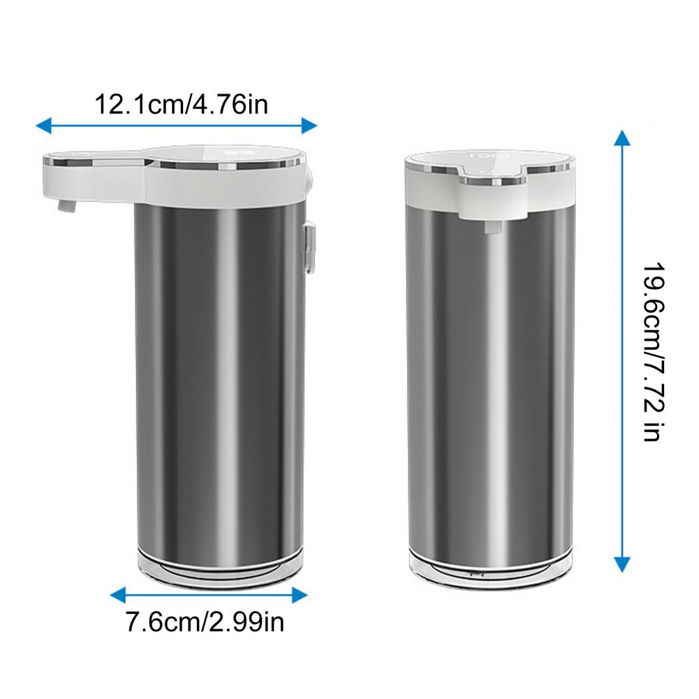 Touchless Automatic Soap Dispenser 4-Level Adjustable Rechargeable Sensor Pump Stainless Steel Bathroom Liquid Soap Dispenser