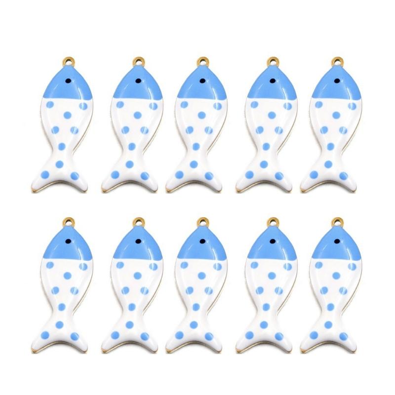 Collana con Ciondolo Pesce Reversibile Metallo Ipoallergenico Accessorio Gioielli Componenti per la Creazione di Gioielli Per Pelli Sensibili