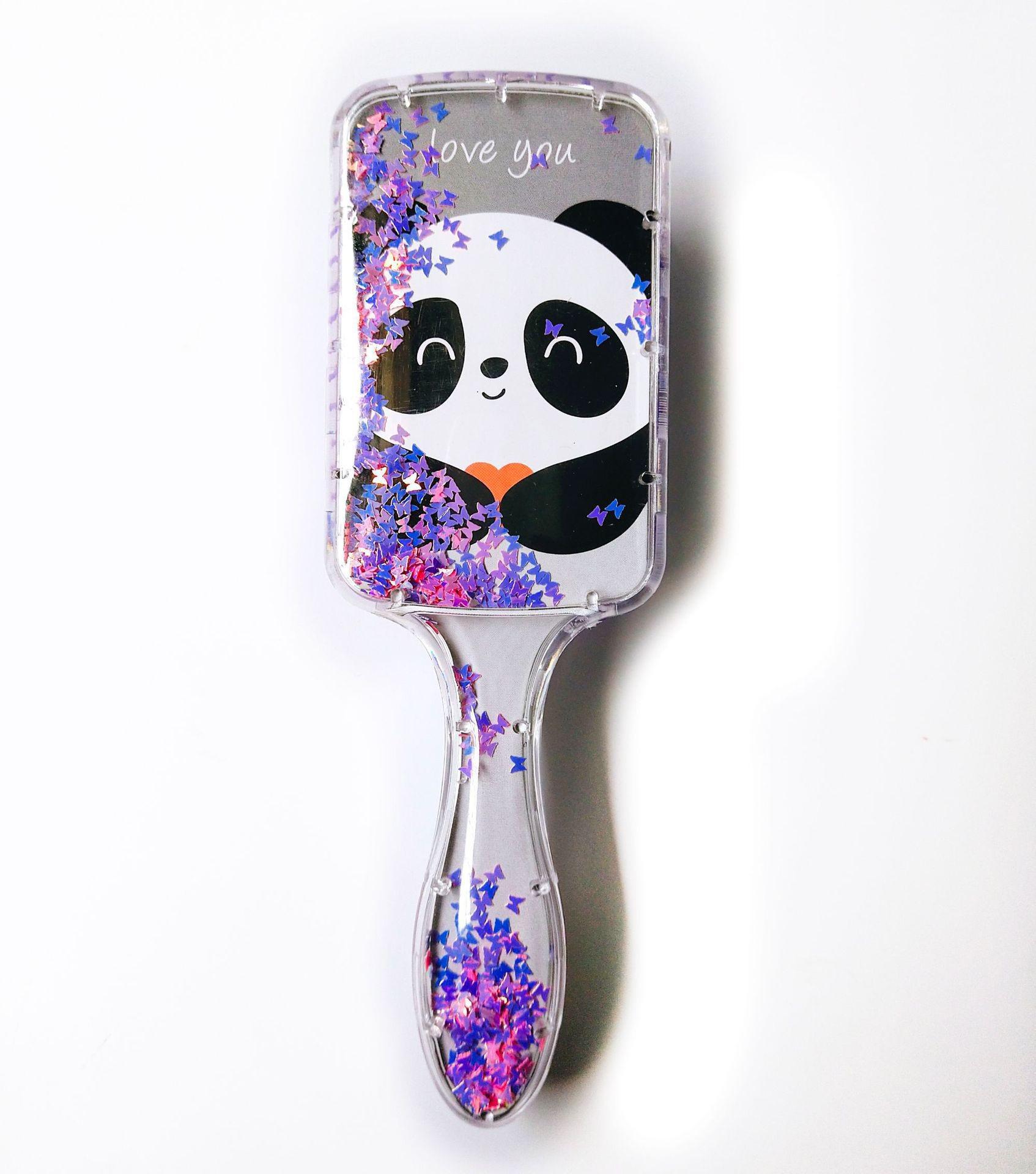 

Красочная мультяшная воздушная подушка для расчески - прозрачная пластиковая массажная расческа для детей