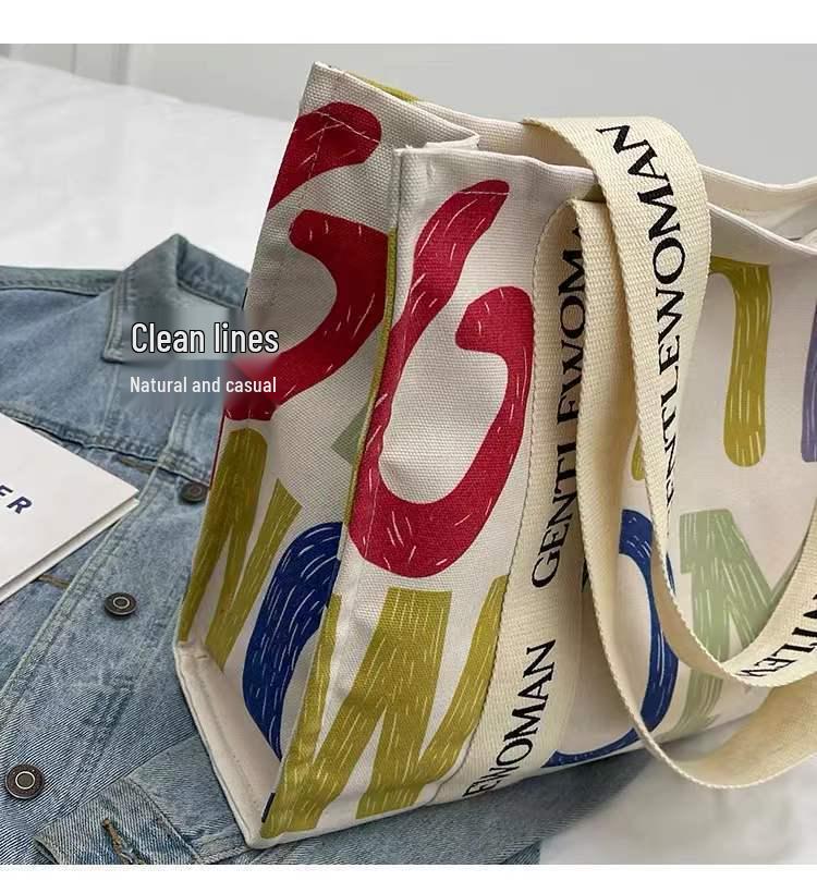 Women's Large Capacity Canvas Tote: Perfect for Summer Outings, Commutes, and Shopping