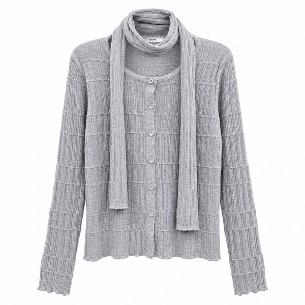 Ggpx New York Scarf Set Silhouette Cardigan Gq9kg011f