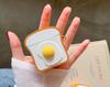 Ins Japan and Korea Cute Toast Egg AirPods Pro Protective Cover Apple 3 Generation Bluetooth Headset Silicone Cover for