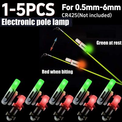 Fishing Electronic Rod Luminous Stick Light Removable Float Fishing Pole Lights Waterproof CR425 Battery Float Tackle Accessorie