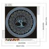 Gör-det-själv Mandala Pärlmålning Konstkit 25x25cm Pärlkonstmålning Utan Ram för Vuxna Nybörjare Hemväggdekor