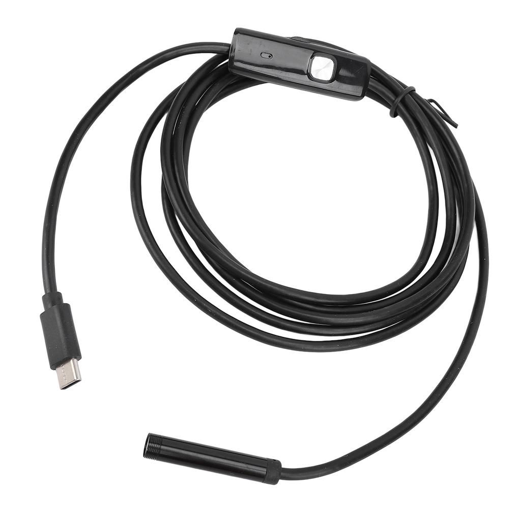 7mm Diameter 2m Cable Industrial Endoscope Type C USB MicroUSB Inspection Camera for Mechanical Internal Structure
