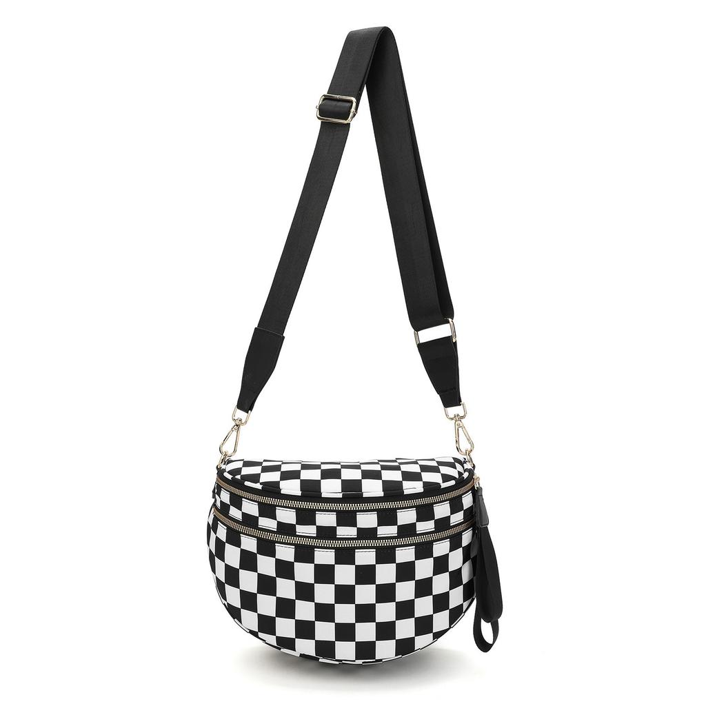 Women Adjustable Strap Crossbody Bag Vintage Shell Waist Bag Casual Daily Shoulder Purse