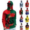 Men’s Long Sleeve Sun Protection Hoodie with Face Covering Lightweight Breathable Soccer Print for Outdoor Sports 2026 Edition