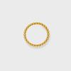 Elegant Minimalist Gold-Plated Titanium Steel Beaded Ring