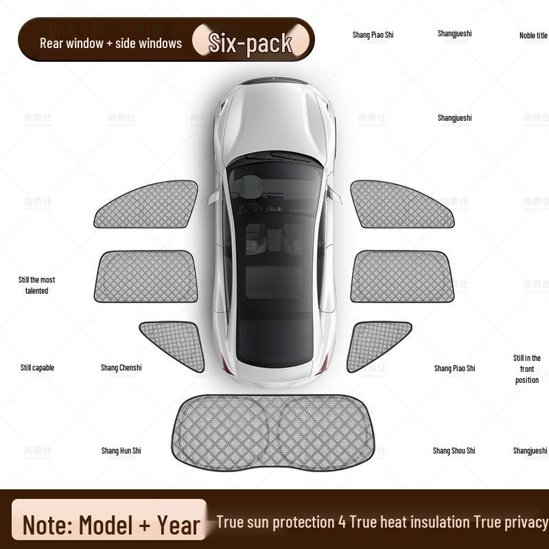 Graphene Cooling Sunshade with Sunscreen for Zeekr 7X/001/007/009/X/007GT Windows