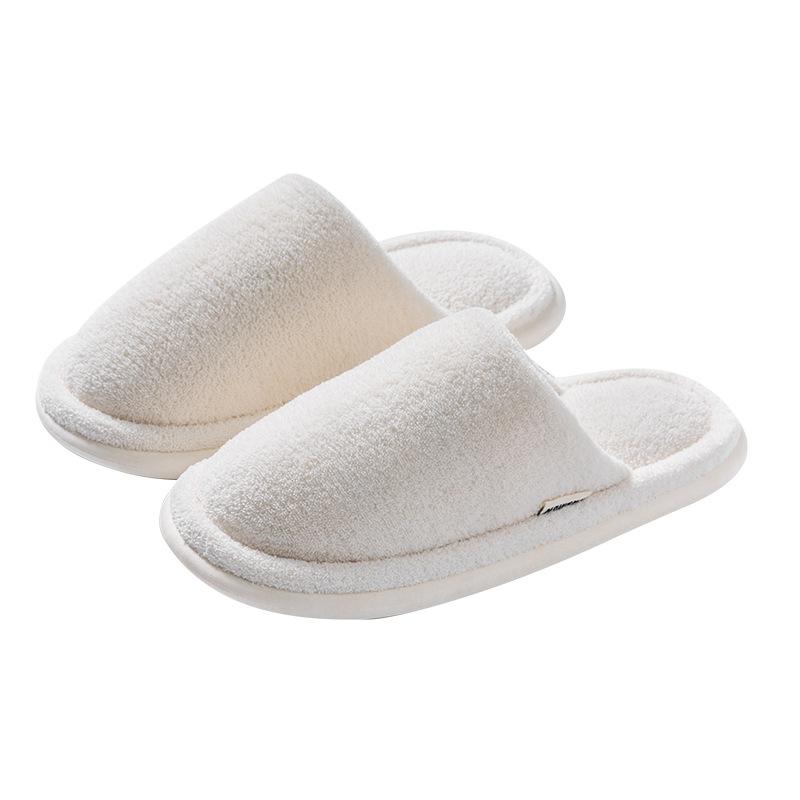Cotton slippers women winter spring and autumn home use indoor warm non-slip home winter couple plush men