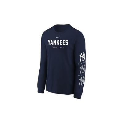 Nike X Mlb New York Yankees Logo Buchstaben Print Rundhals Pullover Lässiges Langarm Sweatshirt Kinder Sweatshirt Marineblau 3Z3B7NMBZ-NYY