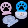 Cute Dog Claw Candlestick Silicone Mold Plaster Resin Candle Holder Ornament Mould DIY Candle Stand Craft Cement Mold Home Decor