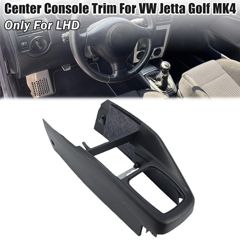 LHD Car Front Center Console Middle Tunnel Trim Frame Replacements for VW Golf 4 Jetta Bora MK4 1998-2004 Auto Interior Styling Accessories