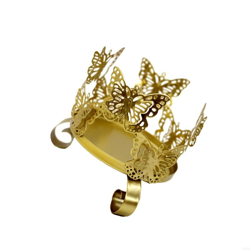 62KD Iron Holder Decorative Flower Butterfly Pattern Stand For Wedding