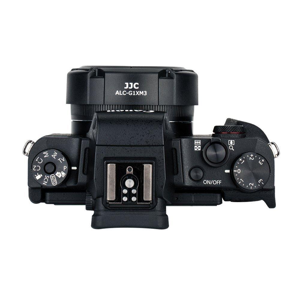 JJC Automatische Objektivkappe für Canon PS G1X Mark III ALC-G1XM3 (Schwarz)