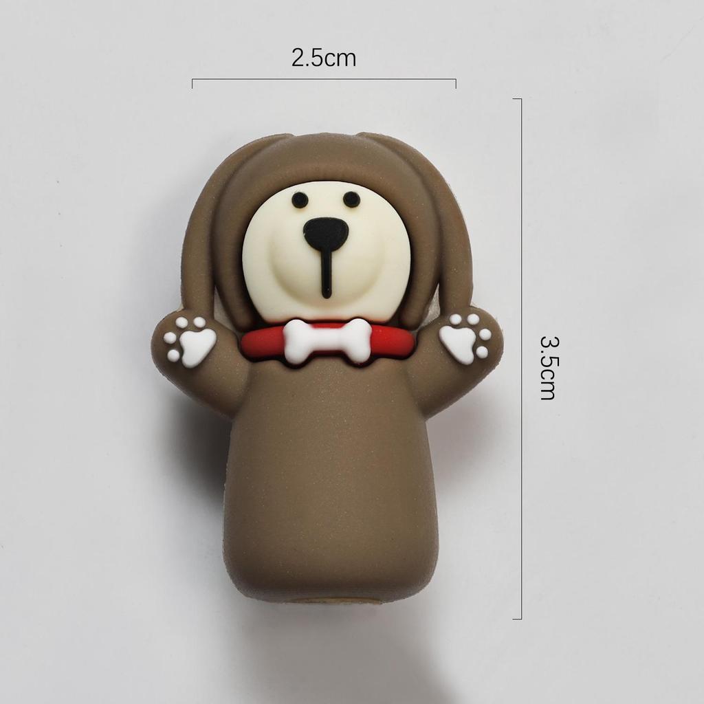 Cartoon Bear Cat Paw Silicone Protective Cover for Cuticle Scissors and Tweezers