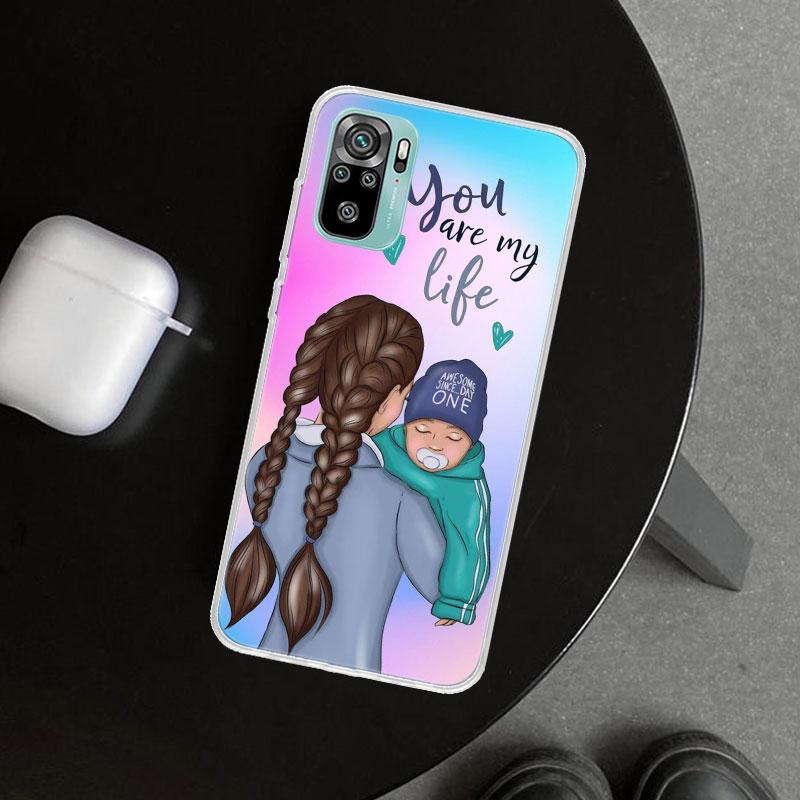Woman Fashion Girl Super Mom Baby Phone Case Cover for Xiaomi Redmi Note 15 14 13 12 11 Pro Plus 14S 12S 11S 11T 11E 10S 10 Cust