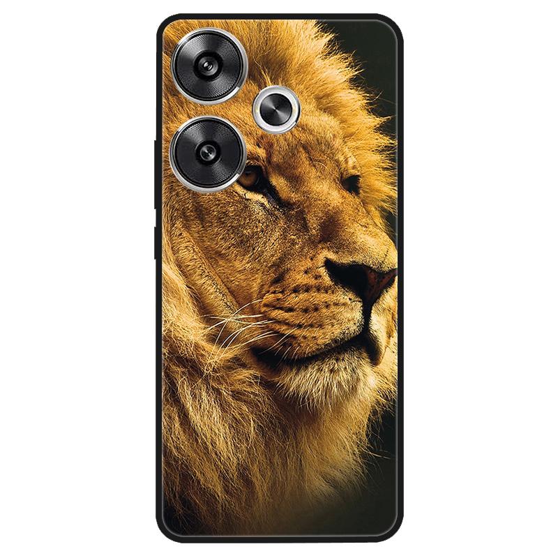 For Xiaomi Poco M6 4G Case Shockproof Soft Silicone TPU Bumper for Poco M6 4G Cover PocoM6 4G 2024 Lovely Luxury Cartoon Fundas