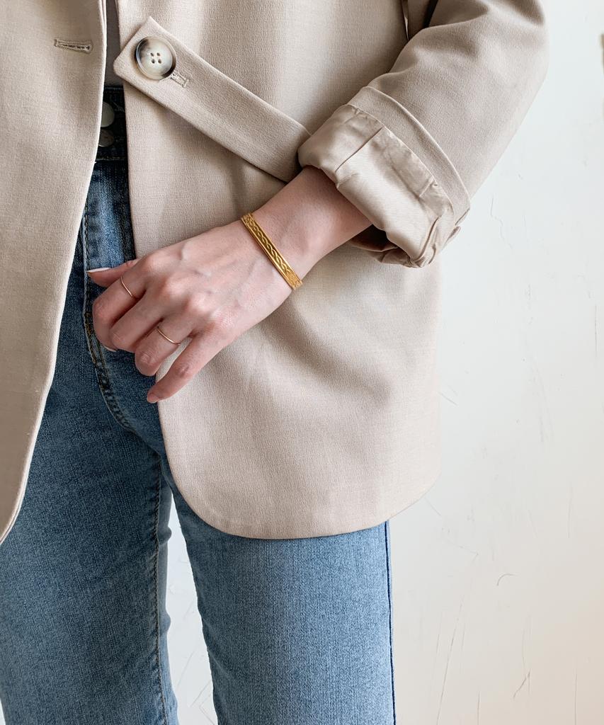 Sabona London G5 Gold-Plated Tudor Copper Bangle
