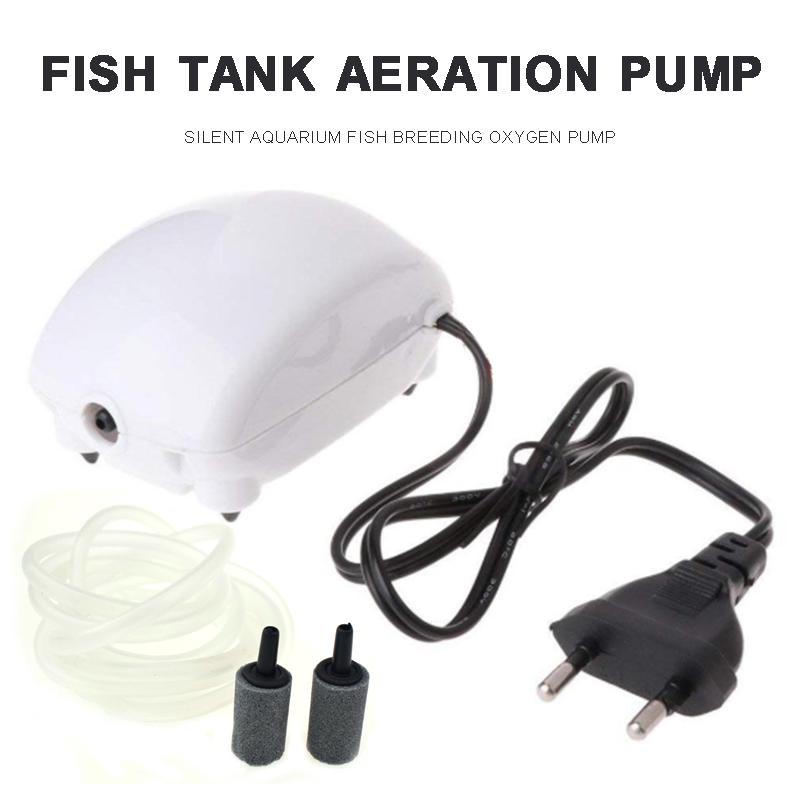 Buy Maijiabao Silent Aquarium Oxygen Air Pump W/ Air Stone Tube Water Fish Tank Supplies at