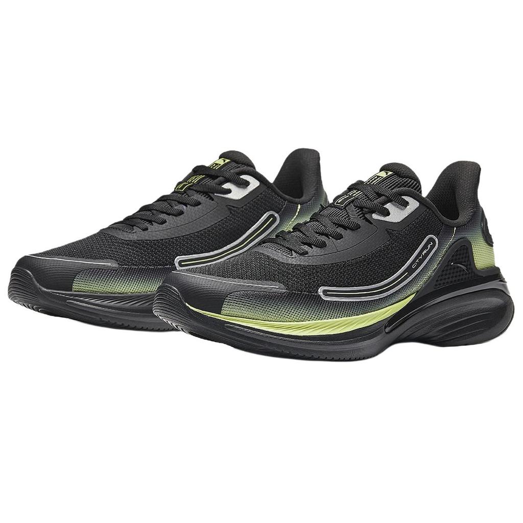 Anta City Comfortable Versatile Shock Absorbing Lightweight Low Top Casual Running Shoes Men Sneakers Black Green Silver 112515566R-2