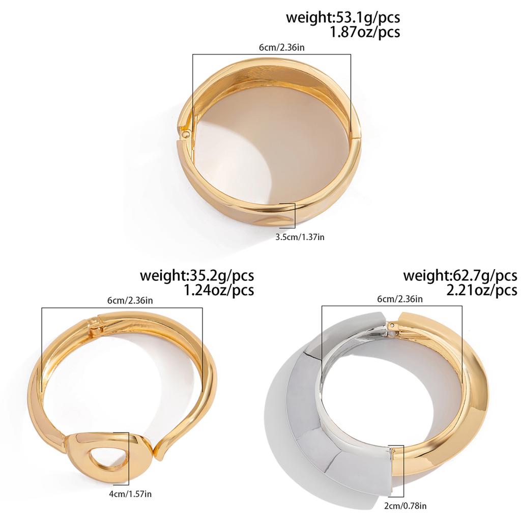 PuRui New Creative Design Irregular Geometric Heavy Metal Bangles for Women Trend Punk Hip Hop Open Spring Bracelet Zircon